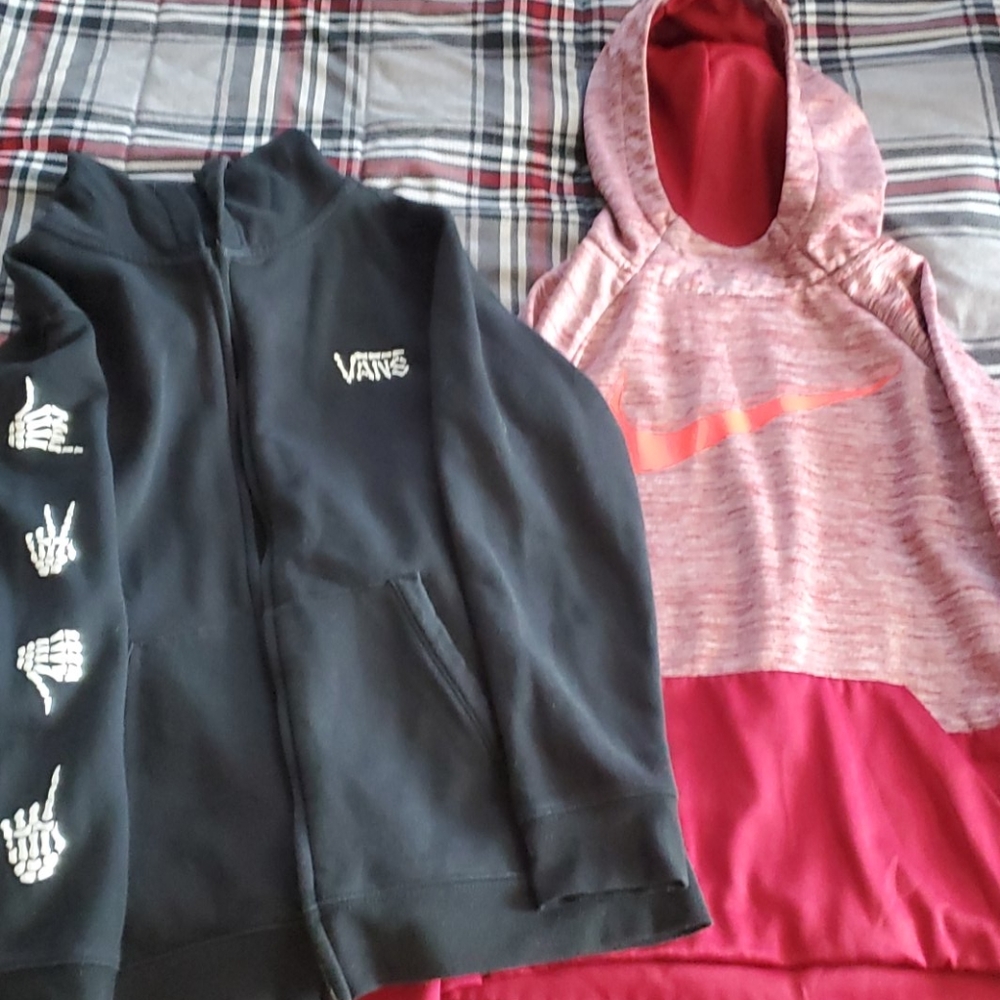 Vans & nike zip up/hoodie